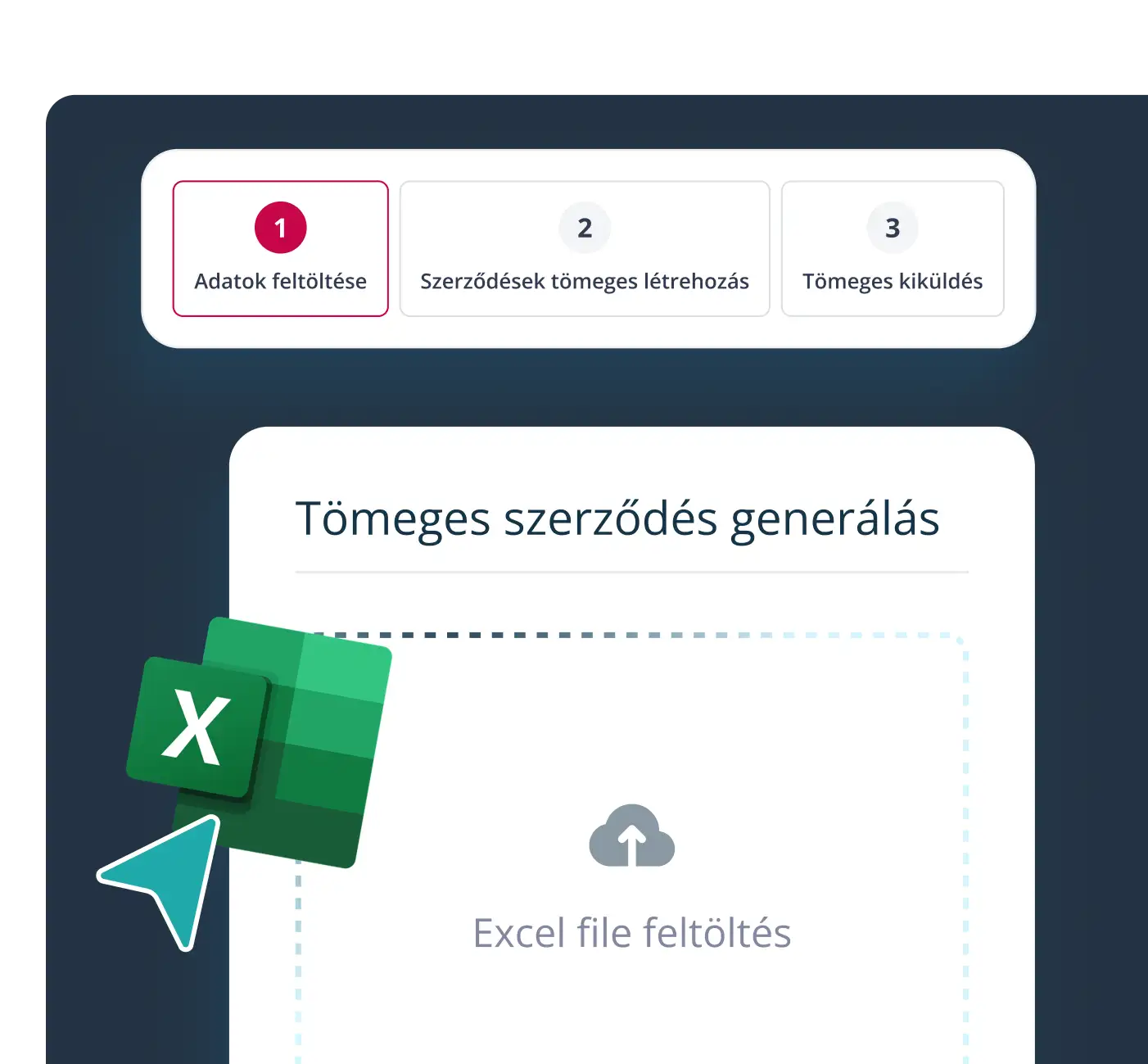 Bulkcontracten verzenden met één klik