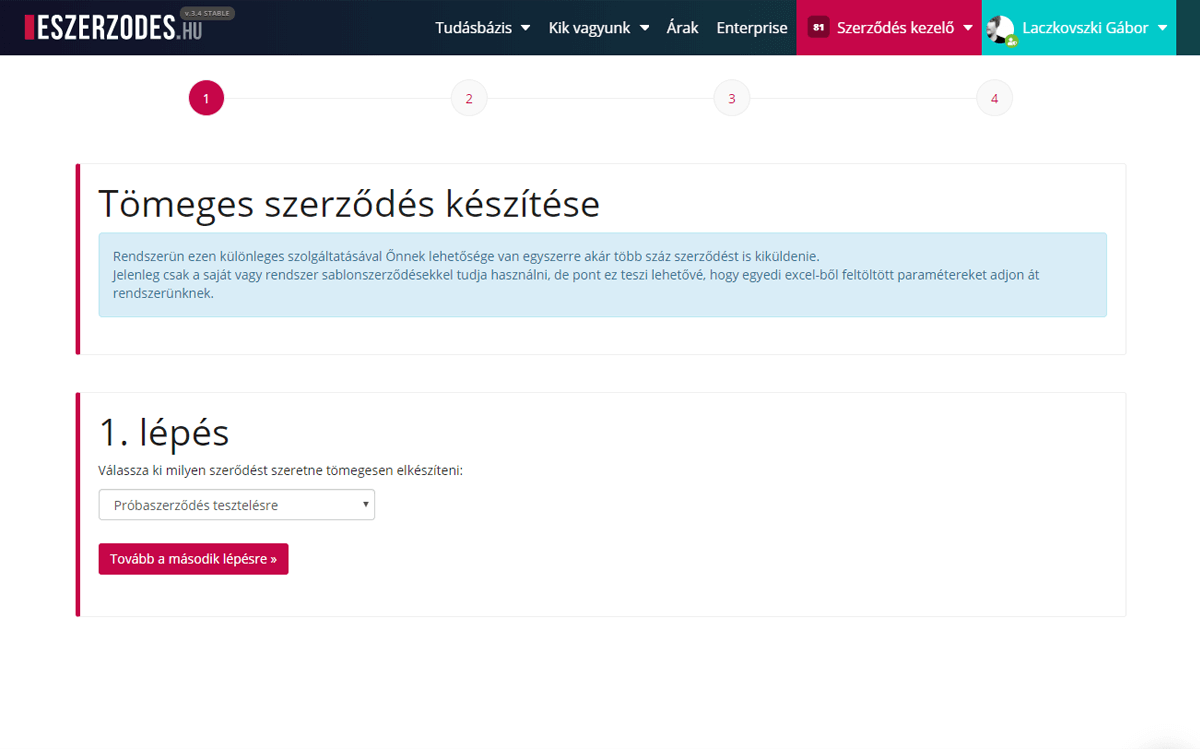 Creëer contracten in bulk