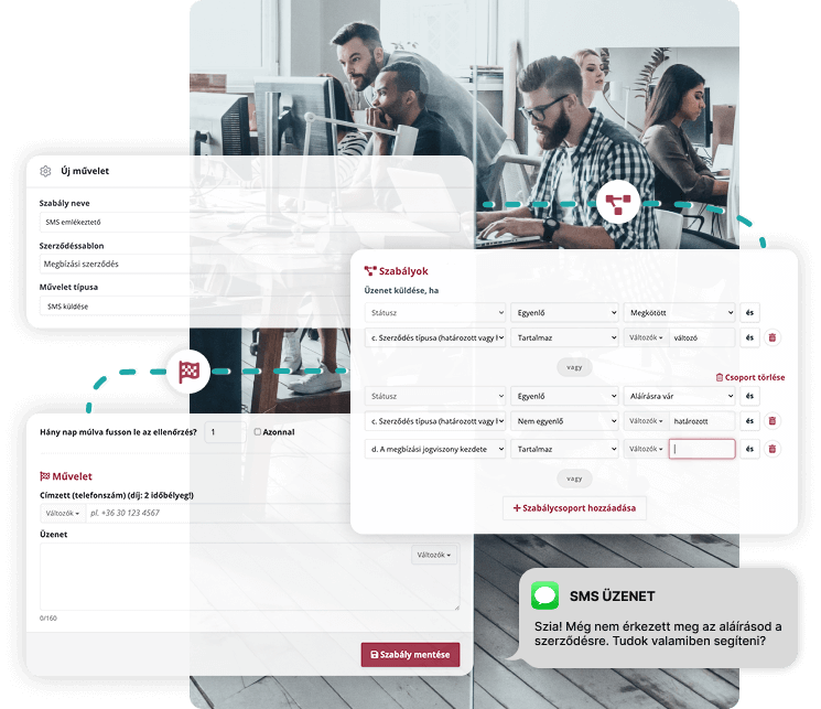 Beheer uw contractworkflows zonder elke stap handmatig te hoeven uitvoeren.